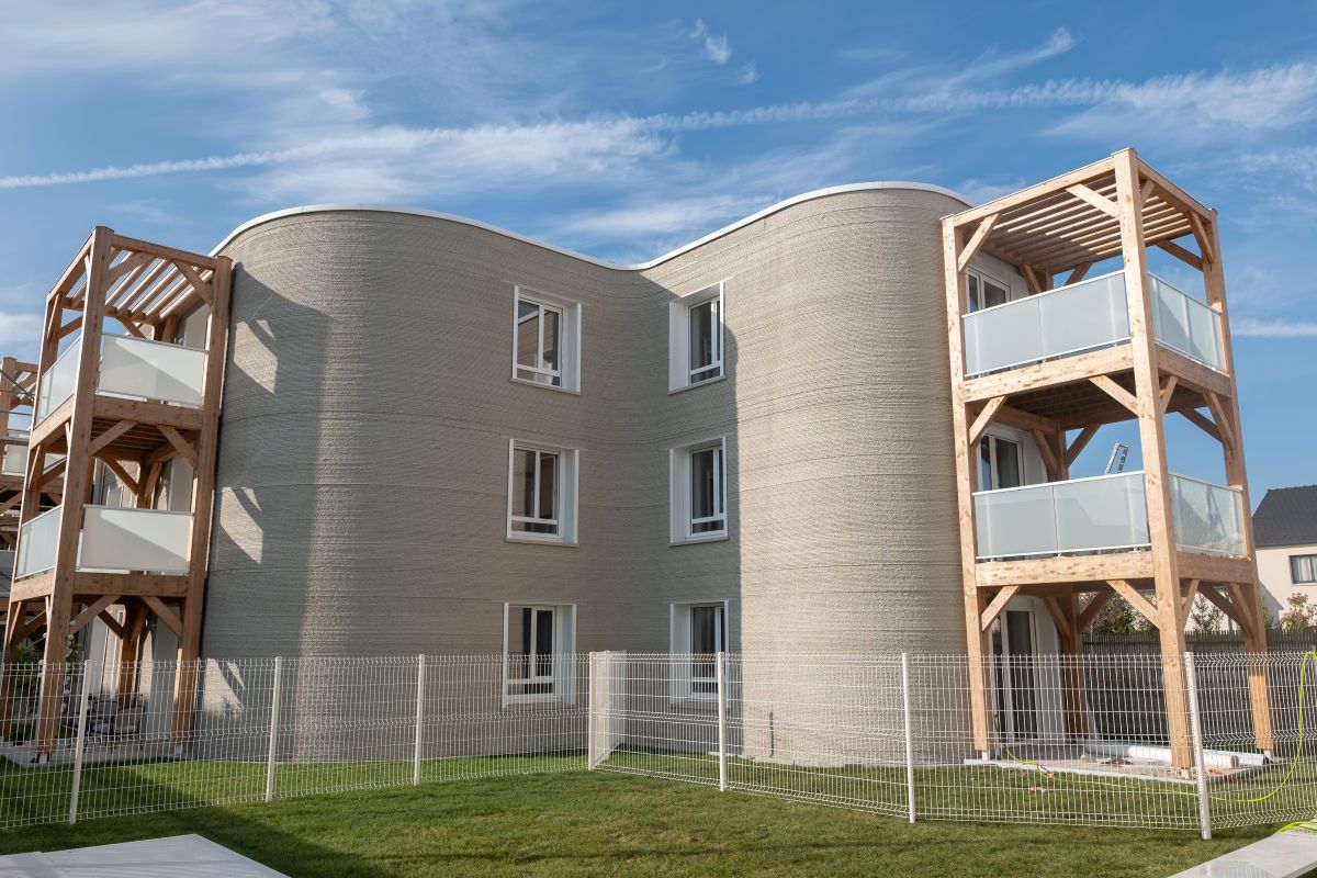 3D printing: the first concrete building built on site in France comes out of the ground