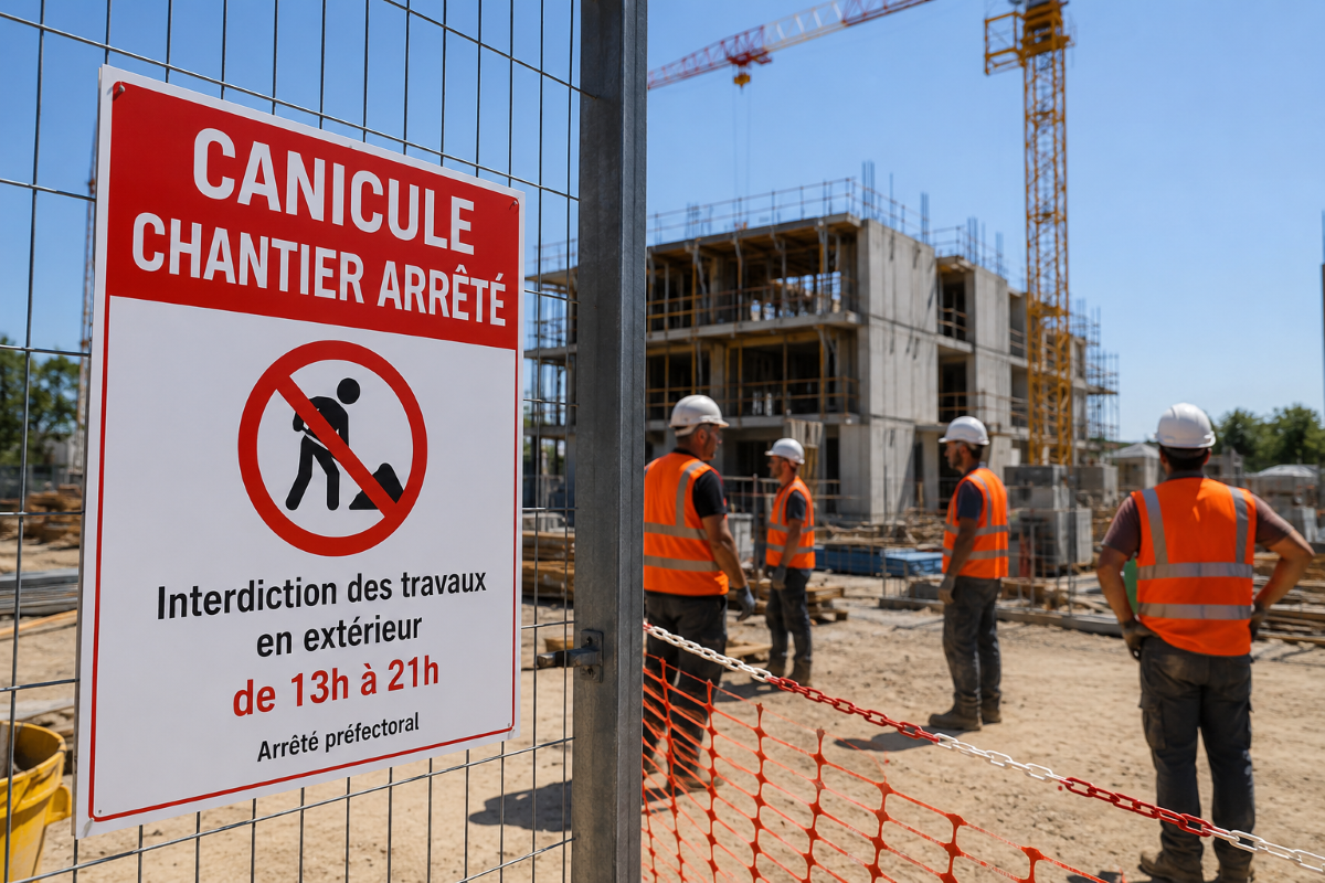 Heatwave: construction sites forced to stop in the afternoon in several departments