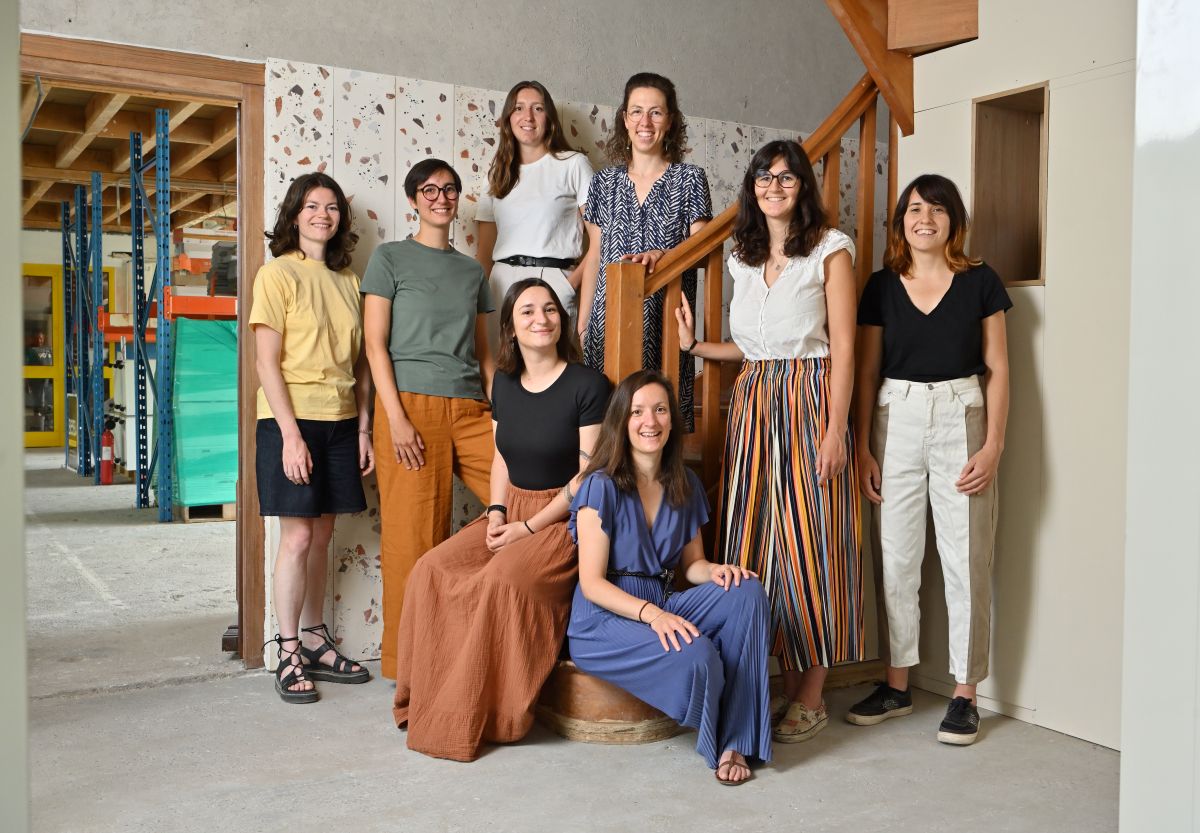 Bobi makes his offices a showcase for reuse